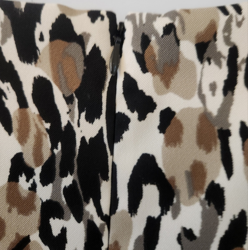 Kasper Dress Brown and Black Midi - Picture 6 of 9